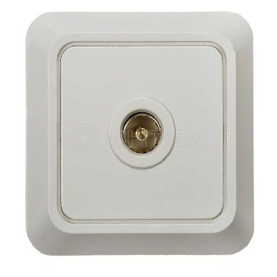 Розетка телевизионная TV ОП Bolleto 7027 16А IP20 бел. ASD / IN HOME 4680005959815 изображение, фото