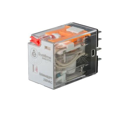 Реле 6А 4CO 230В AC тест кнопка LED Systeme Electric SXM4AB2P7 изображение, фото