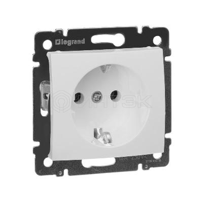 Розетка 1-м СП Valena 16А IP21 с заземл. на винтах механизм бел. IEK 774420 изображение, фото