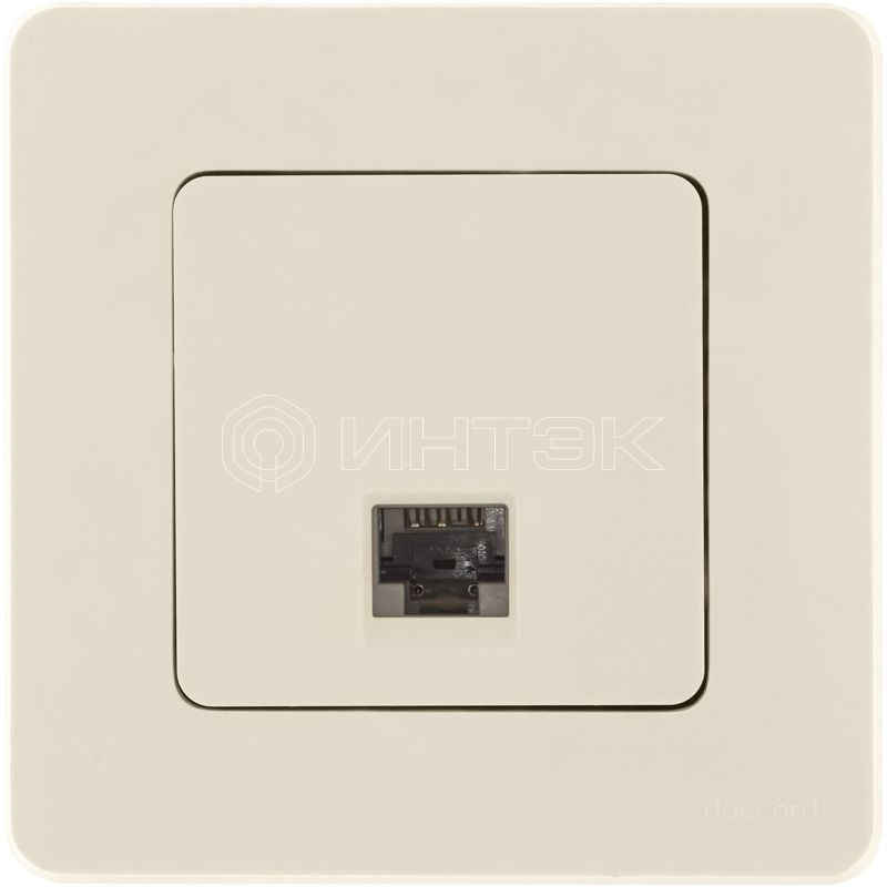 Розетка компьютерная Inspiria RJ45 кат.6 UTP механизм сл. кость IEK 673831 изображение, фото