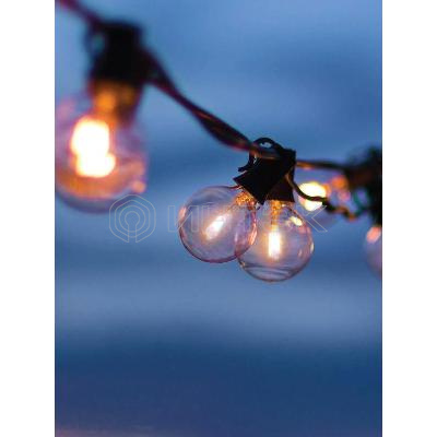 Гирлянда светодиодная 5м+2м шаг 50см 10LED тепл. бел. 220В уличная водонепроницаемая КОСМОС KOC_10lampsW_IP изображение, фото
