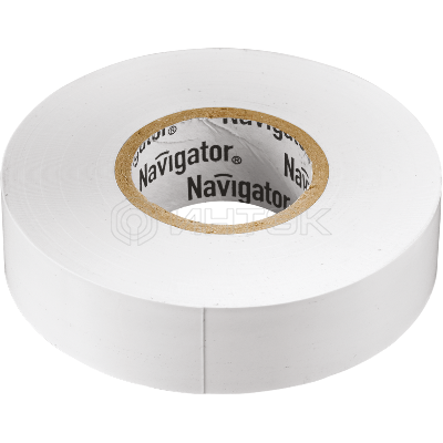 Изолента ПВХ 15мм (рул.20м) бел. NIT-B15-20/WH Navigator 71102 изображение, фото