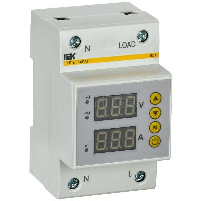 Реле напряжения и тока РНТ-д 1ф 54мм 63А KARAT IEK IVC31-1-63 изображение, фото