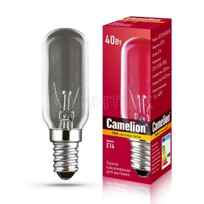 Лампа накаливания MIC 40/T25/CL/E14 для вытяжек Camelion 12984 изображение, фото