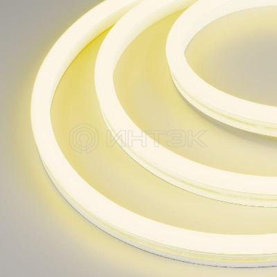 Лента светодиодная WAVE-SIDE-A120-12x25mm 230В Yellow 12Вт/м IP67 wire x2 грибовидная форма герметичная (уп.50м) Arlight 051937 изображение, фото
