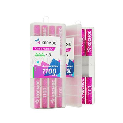 Аккумулятор AAA/R03 1100мА.ч Ni-MH 8B (уп.8шт) КОСМОС KOCR03NIMH1100mAh8B изображение, фото