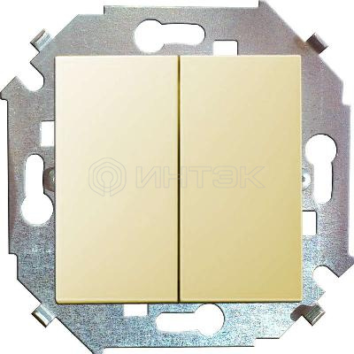 Выключатель 2-кл. СП Simon 15 16А IP20 винтов. зажим механизм сл. кость Simon 1591398-031 изображение, фото