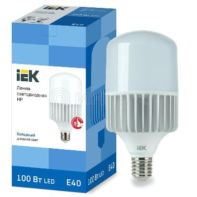 Лампа светодиодная HP 100Вт 230В 6500К E40 IEK LLE-HP-100-230-65-E40 изображение, фото