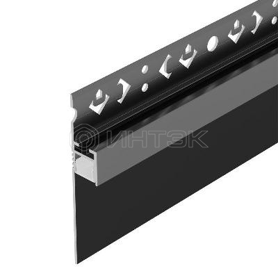 Профиль ARH-PLINTUS-50-FANTOM-3000 BLACK L3000 алюм. Arlight 052699 изображение, фото