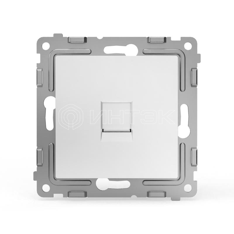 Розетка компьютерная 1-м СП Pixel RJ45 кат.5E механизм бел. TOKOV ELECTRIC TKE-PX-RC1-C01 изображение, фото