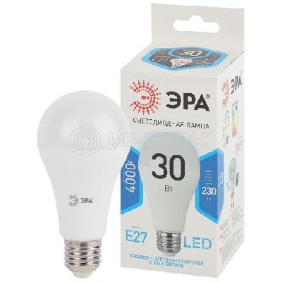 Лампа светодиодная LED A65-30W-840-E27 30Вт A65 грушевидная 4000К нейтр. бел. E27 Эра Б0048016 изображение, фото