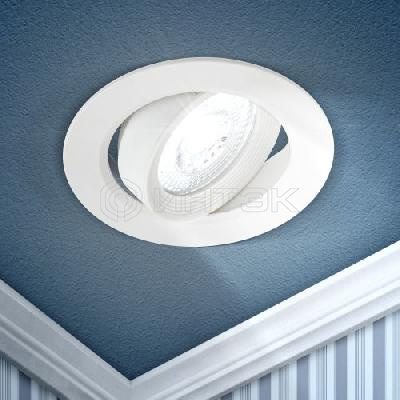 Светильник светодиодный KL LED 22A-5 4K WH круглый поворотн. LED SMD 5Вт 4000К бел. ЭРА Б0037037 изображение, фото