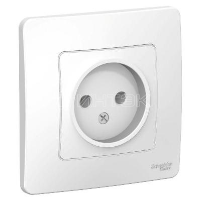 Розетка 1-м СП Blanca 16А IP20 250В без заземл. без защ. шторок бел.  Systeme Electric BLNRS000011 изображение, фото