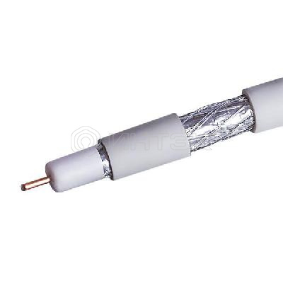 Кабель коаксиальный RG-6 CCS 1.02 (21проц.)/FPE/Al-Pet-Al Foil Unbonded/Al 64х0.12/PVC RW бел. (уп.100м) Net.On 109L изображение, фото