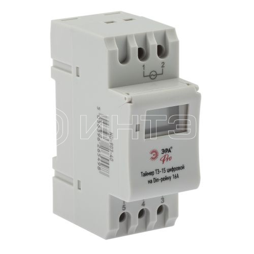 Таймер PRO NO-903-40 ТЭ-15 цифровой на Din-рейку 16А Эра Б0050656 изображение, фото
