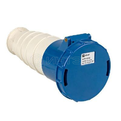 Розетка кабельная 63А 220В (233) 2P+РЕ IP67 EKF ps-233-63-220 изображение, фото