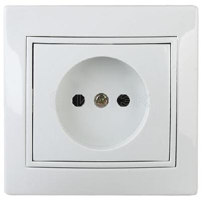 Розетка 1-м СП Plano 1-201-01 16А IP20 250В 2P бел. Intro Б0053859 изображение, фото