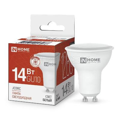 Лампа светодиодная LED-JCDRC-VC 14Вт 230В GU10 4000К 1260лм IN HOME 4690612047966 изображение, фото