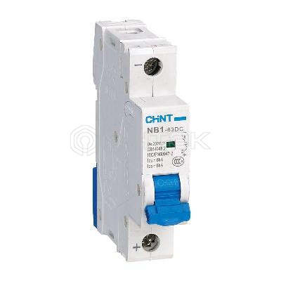 Выключатель автоматический модульный 1п C 6А 6кА NB1-63DC 250В DC (R) CHINT 182703 изображение, фото