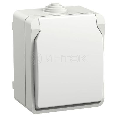 Розетка ОП Форс РСб20-3-ФБ 16А IP54 с заземл. защ. шторки бел. IEK ERS12-K01-16-54-DC изображение, фото