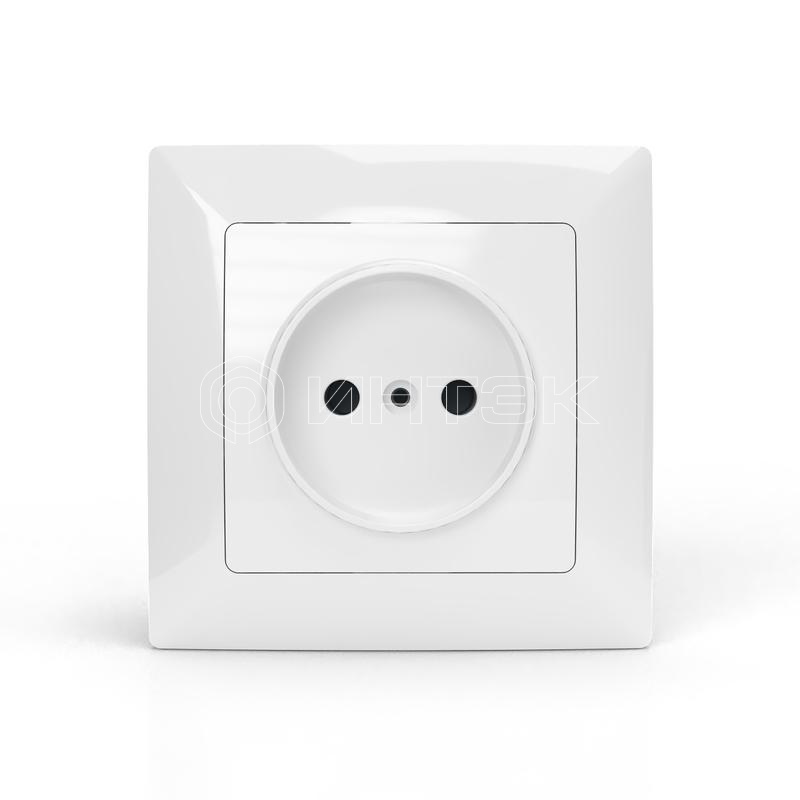 Розетка 1-м СП AVA 16А IP20 без заземл. без защ. шторок в сборе бел. TOKOV ELECTRIC TKL-AV-R1F-C01 изображение, фото