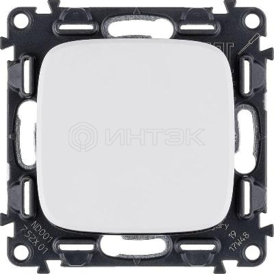Выключатель 1-кл. СП Valena Allure 10А IP20 250В 10AX с лицев. панелью безвинтов. зажимы механизм бел.  Legrand 752701 изображение, фото