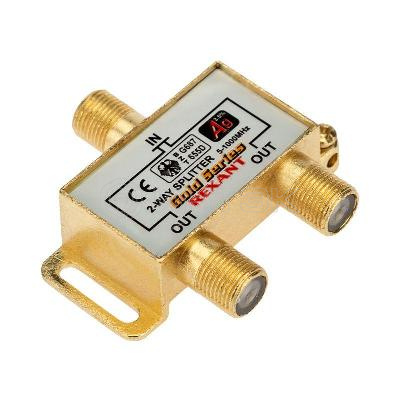 Делитель ТВ "краб" x2+3шт F "BOX" 5-1000 МГц "GOLD" Rexant 05-6101-1 изображение, фото