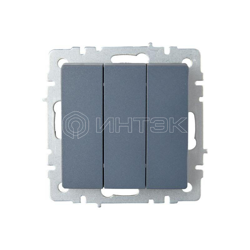 Выключатель 3-кл. СП BRITE ВС10-3-0-БрМ 10А механизм маренго IEK BR-V30-0-10-K35 изображение, фото