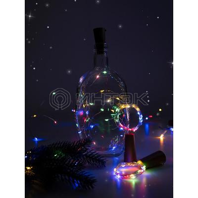 Гирлянда "Пробки" DC-G04-20MS2 20 RGB LED 3х(LR44/LR1154/AG13/G13) в компл. (уп.2шт) ФАZА 5059689 изображение, фото