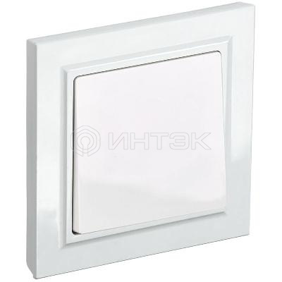 Выключатель 1-кл. СП BRITE ВСР10-1-0-БрБ 10А в сборе бел. IEK BR-V10-0-10-K01-F изображение, фото
