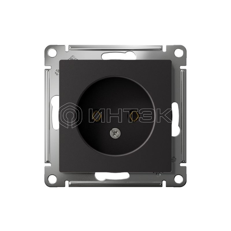 Розетка 1-м СП AtlasDesign 16А IP20 без заземл. без защ. шторок механизм карбон  Systeme Electric ATN001041 изображение, фото
