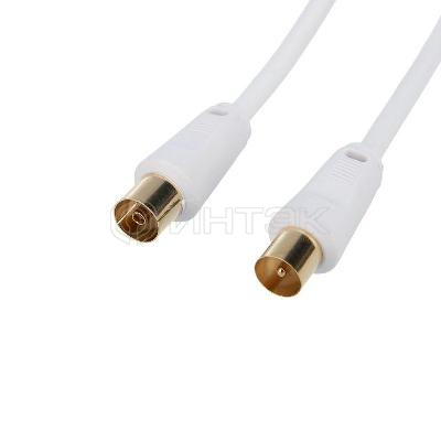 Шнур TV Plug - TV Jack 5м бел. Rexant 18-0005 изображение, фото