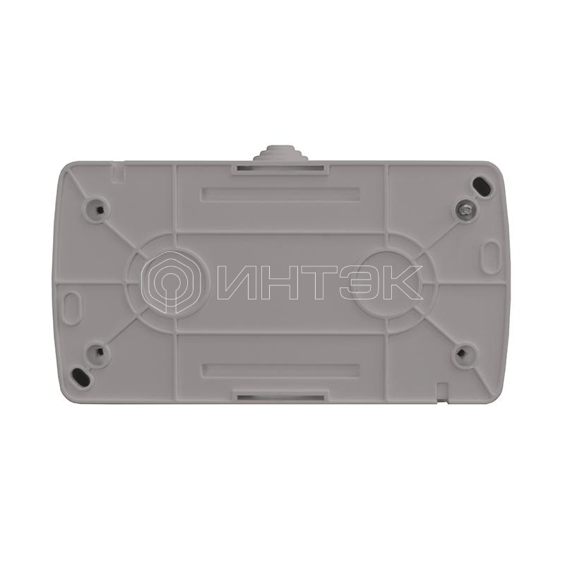 Розетка 2-м ОП Клио 16А IP54 с заземл. с прозр. крышкой сер. UNIVersal К2232-Gr изображение, фото