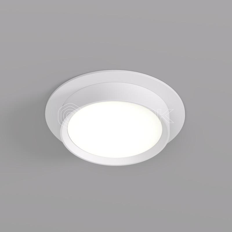 Светильник FLAT 15Вт GX53 IP20 LED встраив. алюм. бел. DENKIRS 772618 изображение, фото