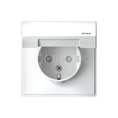 Розетка ArtGallery 16А IP44 с заземл. защ. шторки с крышкой механизм бел.  Systeme Electric GAL440146 изображение, фото