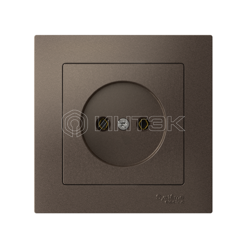 Розетка AtlasDesign 16А без заземл. быстрозажим. клем. в сборе мокко Systeme Electric ATN000640S изображение, фото