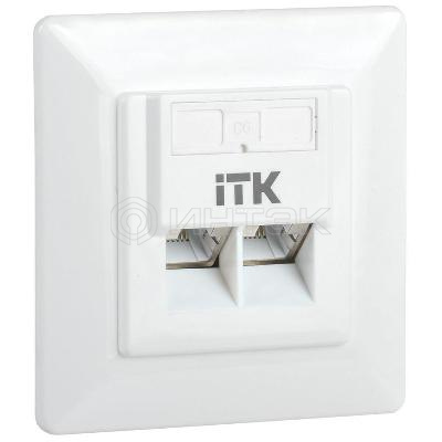 Розетка компьютерная 2-м СП RJ45 кат.6 FTP ITK CS2-1C06F-2-1 изображение, фото