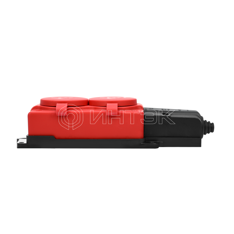 Колодка удлинителя 2-м 16А IP44 MultiSet 2P+E 250В каучук красн. Systeme Electric MST4122RD изображение, фото