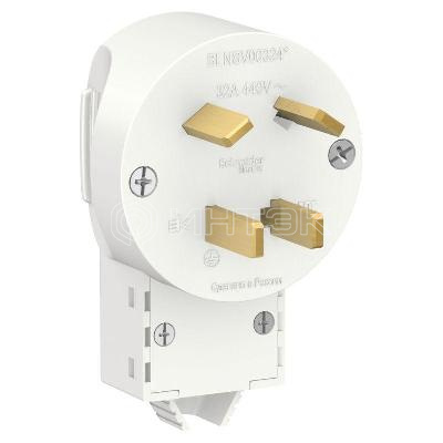 Вилка силовая СП Blanca 3P+E 32А 400В бел. Systeme Electric BLNSV003241 изображение, фото