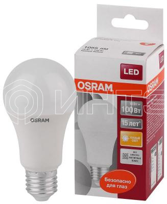 Лампа светодиодная LED Star Classic A 100 10W/827 10Вт грушевидная матовая 2700К тепл. бел. E27 1060лм 220-240В пластик. OSRAM 4052899971578 изображение, фото