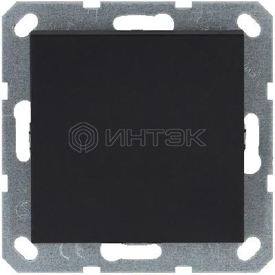 Кнопка звонка 1-кл. 10А IP20 механизм черн. матов. soft touch Jasmart G3010PB изображение, фото