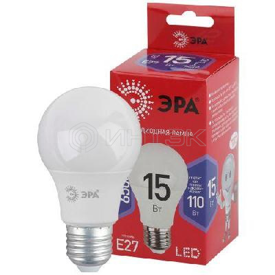 Лампа светодиодная RED LINE LED A60-15W-865-E27 R 15Вт A60 груша 6500К холод. бел. E27 Эра Б0046357 изображение, фото