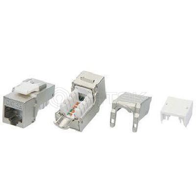 Вставка Keystone Jack RJ45 (8P8C) кат.5E экранир. KJ9-8P8C-C5e-90-SH-F-WH Hyperline 432598 изображение, фото