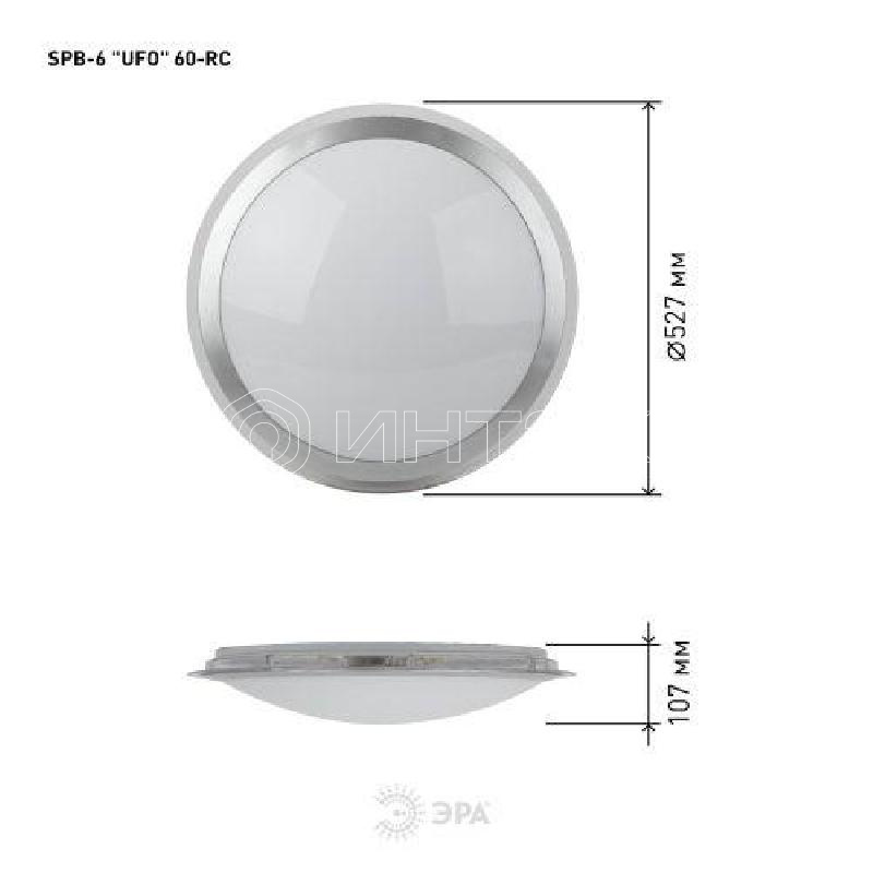 Светильник светодиодный SPB-6 70Вт 3000-6500К 4800лм с пультом ДУ "UFO" 527х107мм Эра Б0030136 изображение, фото