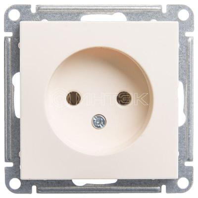Розетка 1-м СП W59 16А IP20 без заземл. без защ. шторок механизм сл. кость Systeme Electric RS16-153-2-86 изображение, фото