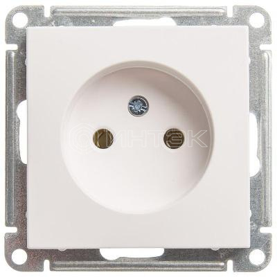 Розетка 1-м СП W59 16А IP20 без заземл. без защ. шторок механизм бел. Systeme Electric RS16-153-1-86 изображение, фото
