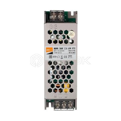 Блок питания для светодиод. ленты BSPS 60Вт 2.5А 24В IP20 метал. Pro JazzWay 5015500 изображение, фото