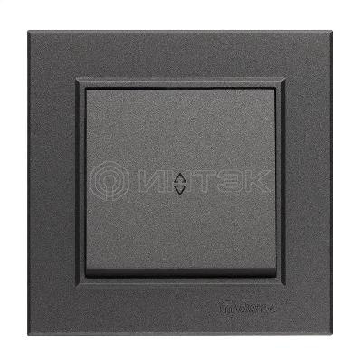 Переключатель проходной 1-кл. СП Karea 10А IP20 дым. металлик Makel 56050005 изображение, фото