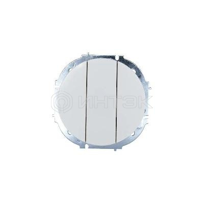 Выключатель 3-кл. СП O Systeme ElectricN механизм бел. LEZARD 743-0288-109 изображение, фото