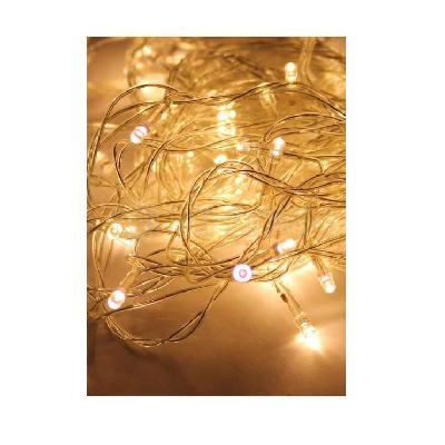 Гирлянда светодиодная 100LED бел. прозр. провод 10.8м 8 режимов мигания IP20 тепл. бел. Космос KOC_GIR100LED_W изображение, фото